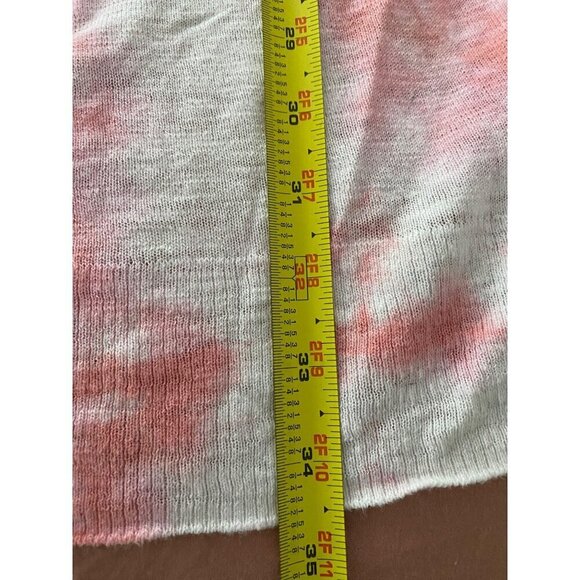 Torrid Womens Tie-Dye Cardigan Sweater Size 4 Pink & White 80% Cotton 20% Rayon - Picture 8 of 8